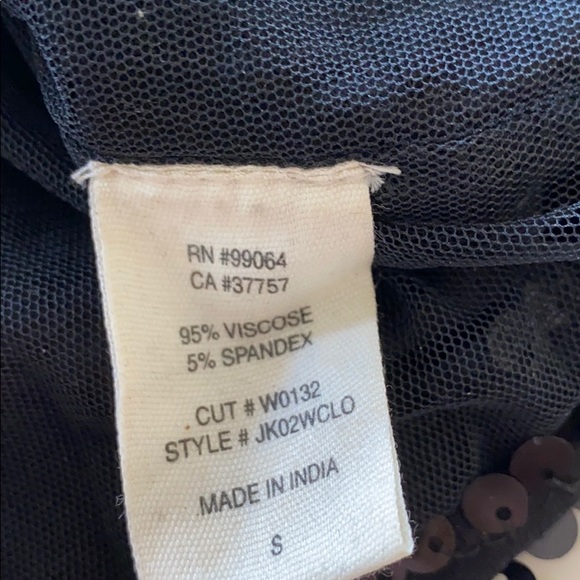 Sequined skirt, black. Size S - Picture 6 of 7